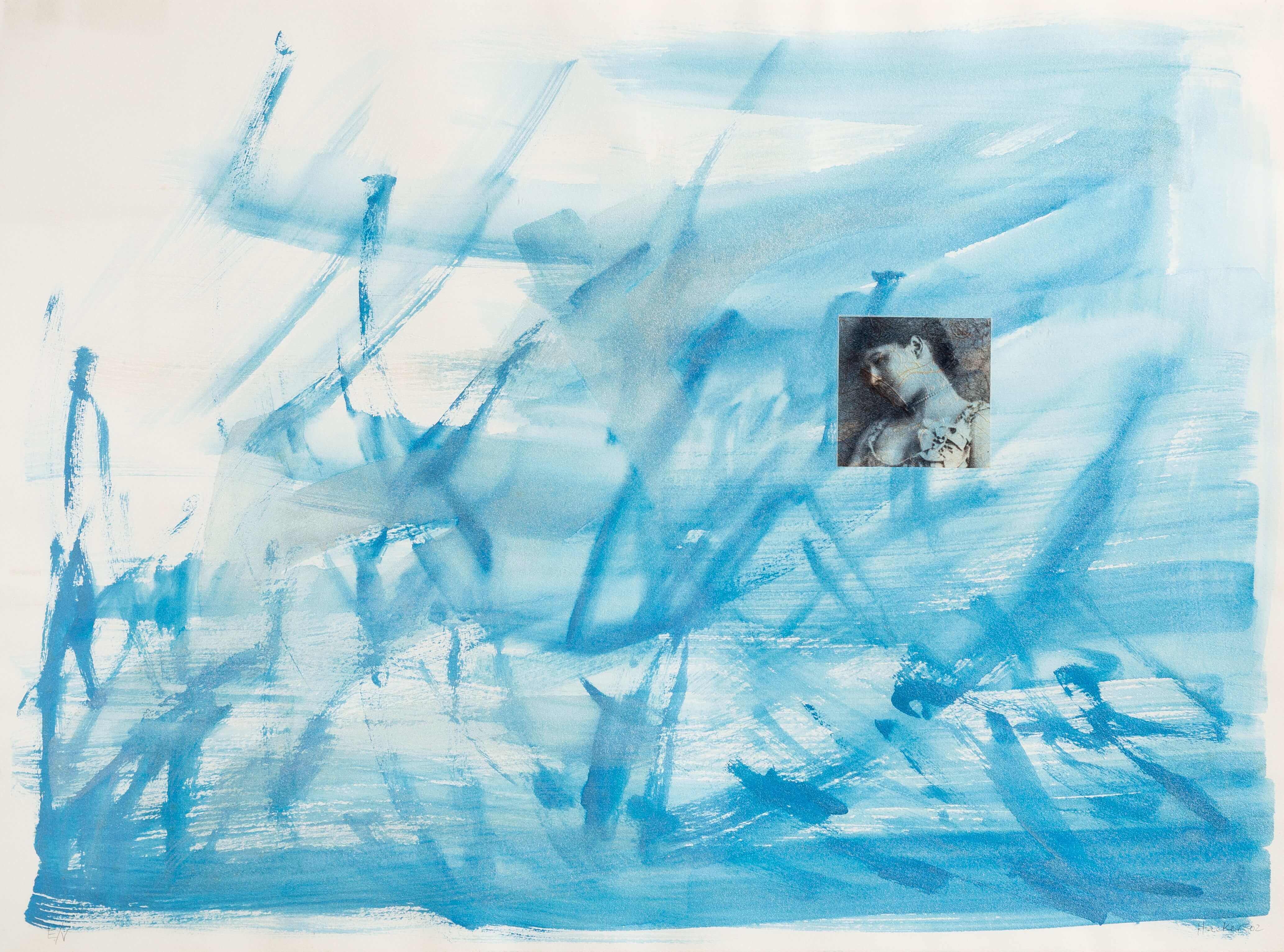 Obra de Paula Hacker - Leve - tinta e impresión digital, 0.50 x 0.70 cm Año 2002.